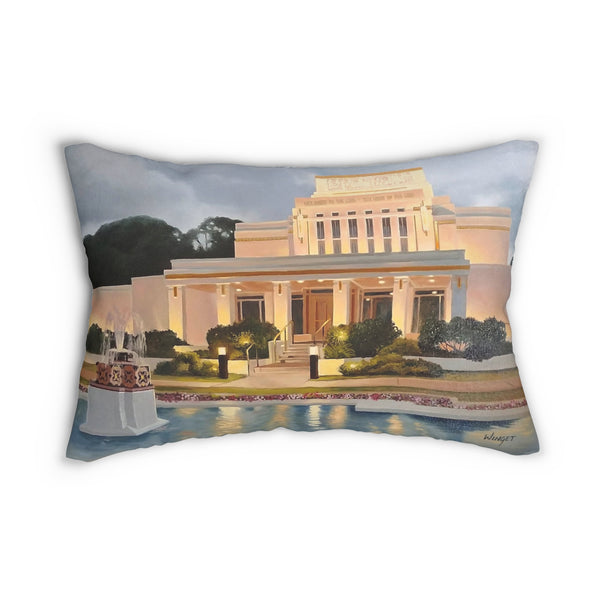 LDS Hawaii Laie Temple Pillow