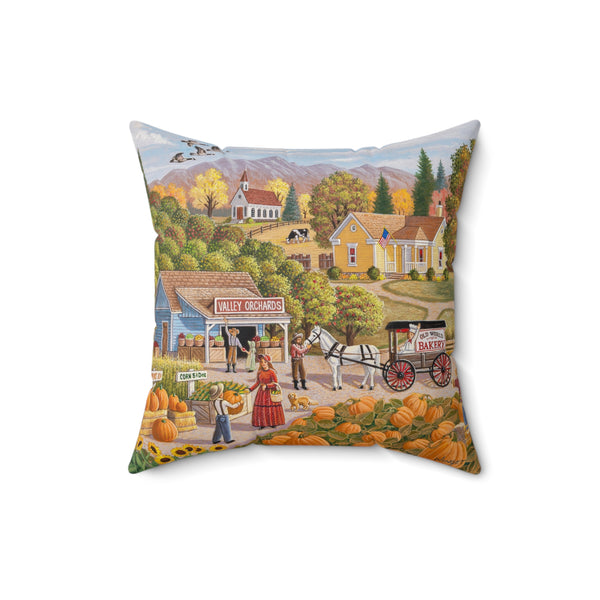 Fall Americana Square Pillow