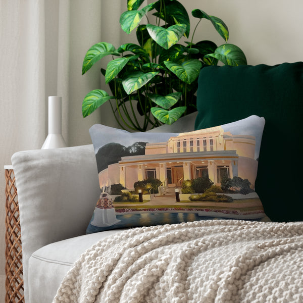 LDS Hawaii Laie Temple Pillow