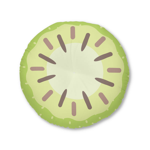 Kiwi Tufted Floor Pillow, Round